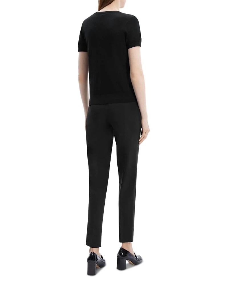 Lightweight Wool Short Sleeve Top