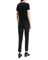 Lightweight Wool Short Sleeve Top