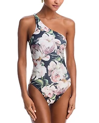 Norma Kamali One Shoulder One Piece Swimsuit