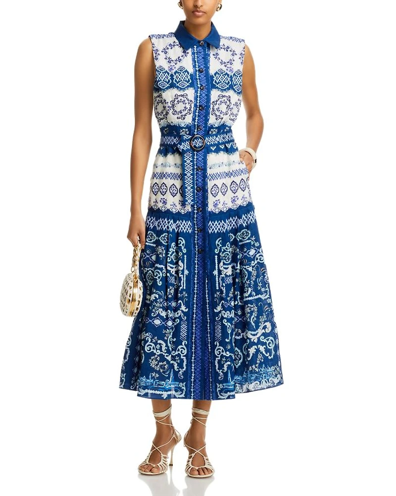 Nya Linen Midi Dress