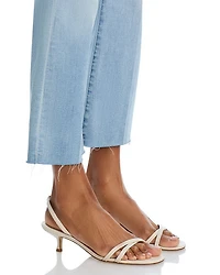 Kendra High Rise Cropped Flare Jeans Dorian