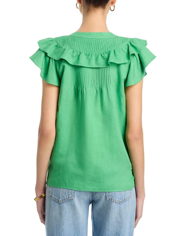 Flutter Sleeve Blouse