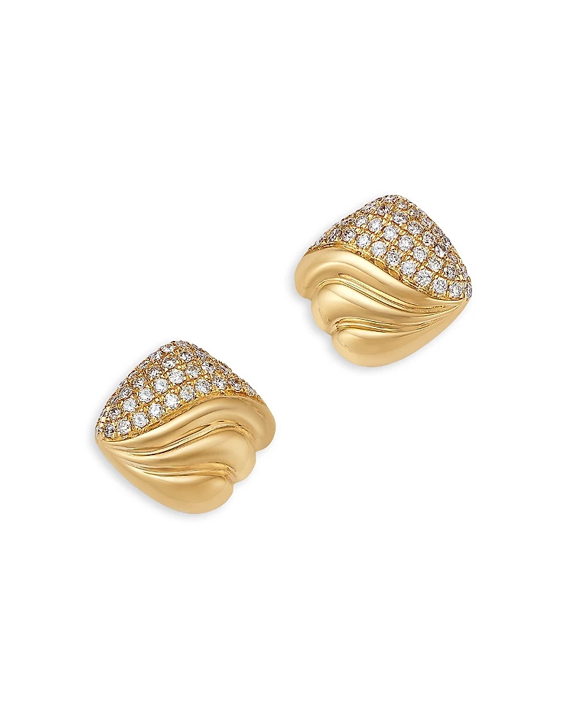 Bloomingdale's Fine Collection Diamond Pave Studs