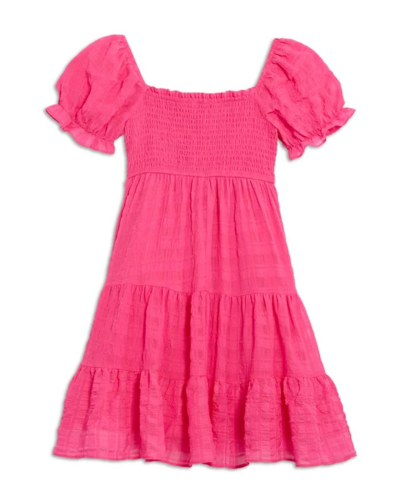 Girls' Emma Smocked Tiered Dress - Big Kid