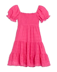 Girls' Emma Smocked Tiered Dress - Big Kid