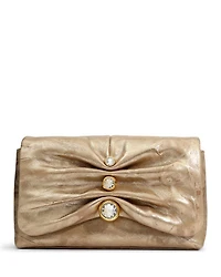 Ruched Crystal Crossbody
