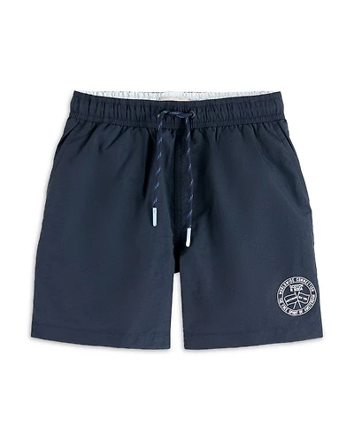 Boys' Mid Length Logo Swim Shorts - Little Kid, Big Kid