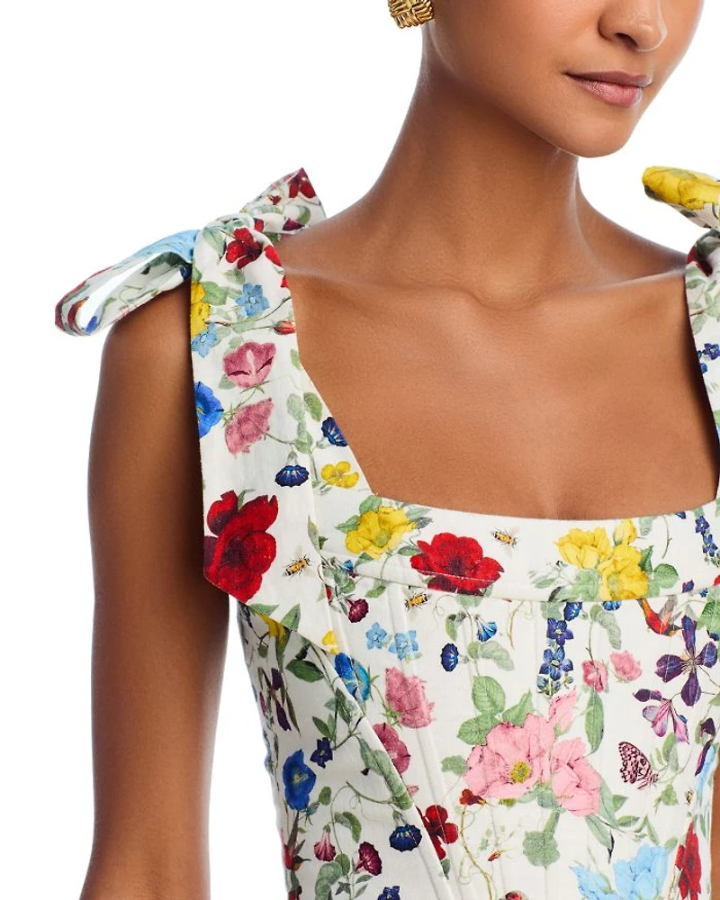 Clara Shoulder Bow Bustier Top