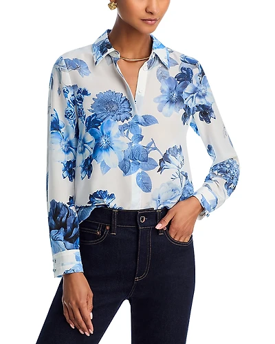 Alice and Olivia Willa Silk Shirt