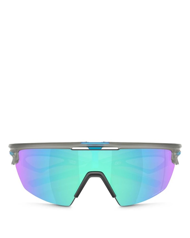 Sphaera Rectangle Shield Sunglasses, 136mm