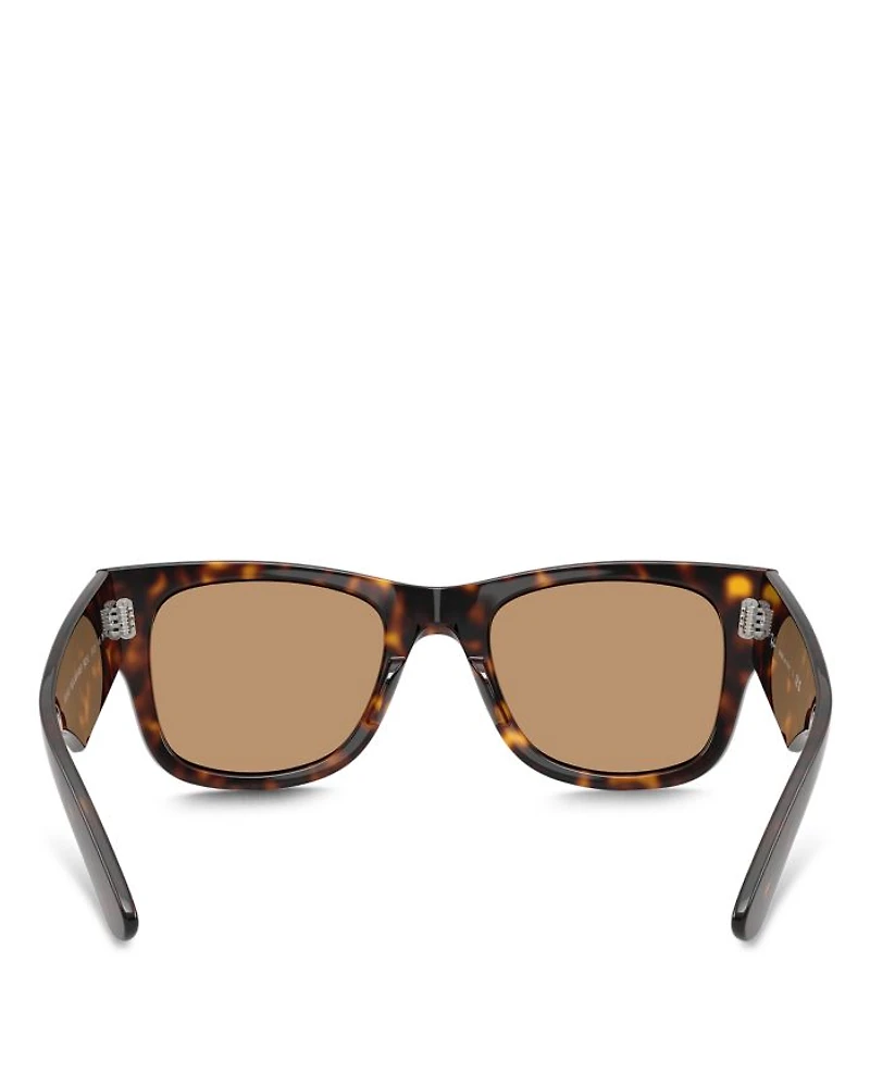 Mega Wayfarer Square Sunglasses, 51mm