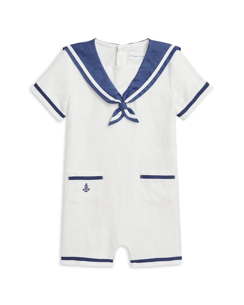 Boys' Linen Sailor Shortall - Baby