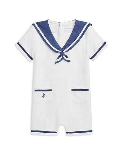 Boys' Linen Sailor Shortall - Baby