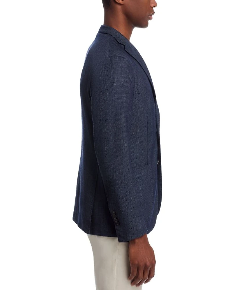 Garment Dyed Mélange Hopsack Slim Fit K. Jacket