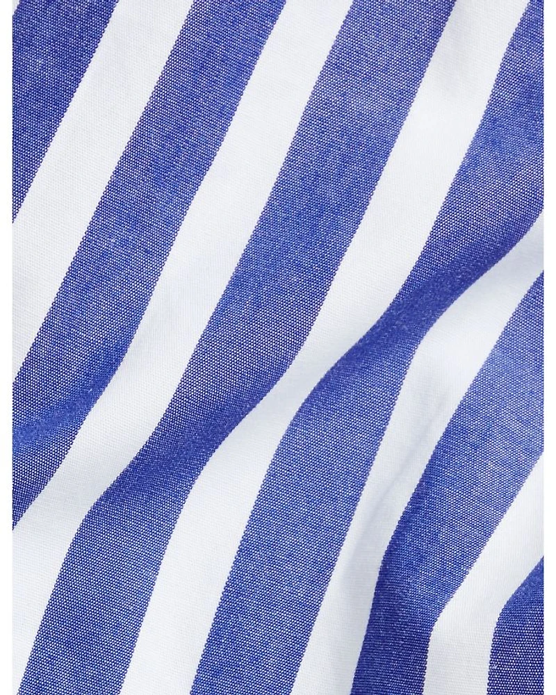 Girls' Striped Cotton Shirt Dress & Bloomer - Baby