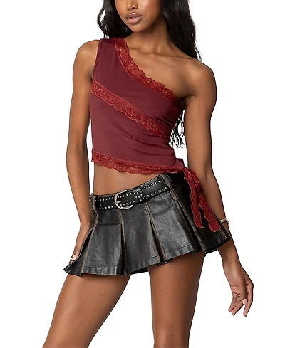 Edikted Becky Lacey One Shoulder Top