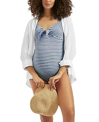 Ripe Maternity Dune Stripe One Piece