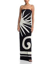 Cala de la Cruz Daphne Printed Tube Dress - Exclusive