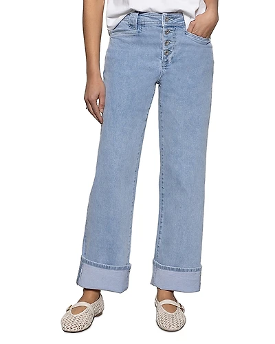Sanctuary Luna Mid Rise Wide Leg Jeans