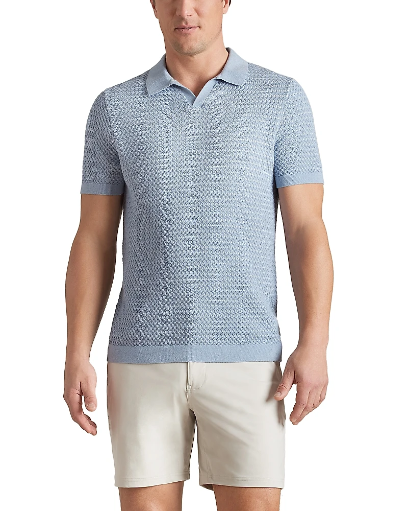 Rhone Johnny Collar Short Sleeve Polo Sweater