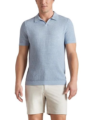 Rhone Johnny Collar Short Sleeve Polo Sweater