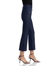 Celeste High Rise Cropped Flare Leg Jeans Indigo