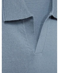Duchie Regular Fit Open V Neck Polo
