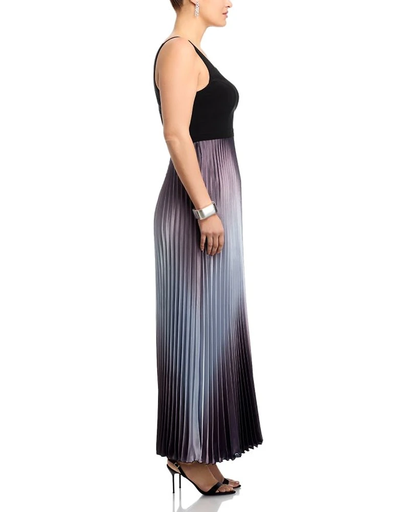 Pleated Shimmer Gown - Exclusive