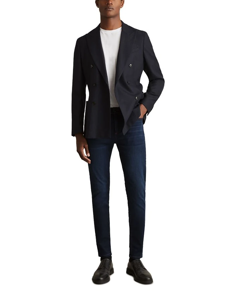 Bleaker Skinny Fit Jeans Washed Dark Indigo