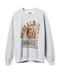 Junk Food Clothing Unisex Nfl Cincinnati Bengals Backfield Crew Fleece Sweatshirt