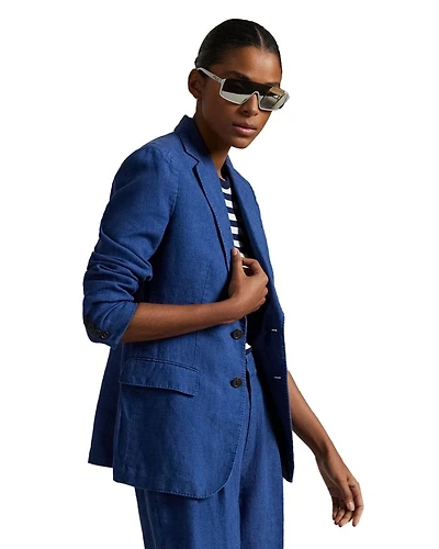 Woven Linen Blazer