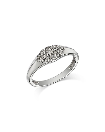 Bloomingdale's Fine Collection Diamond Pave Pinky Ring