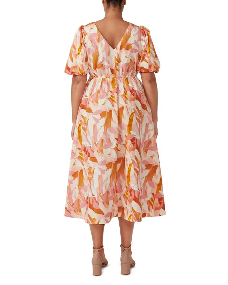 Aura Cascade Midi Dress