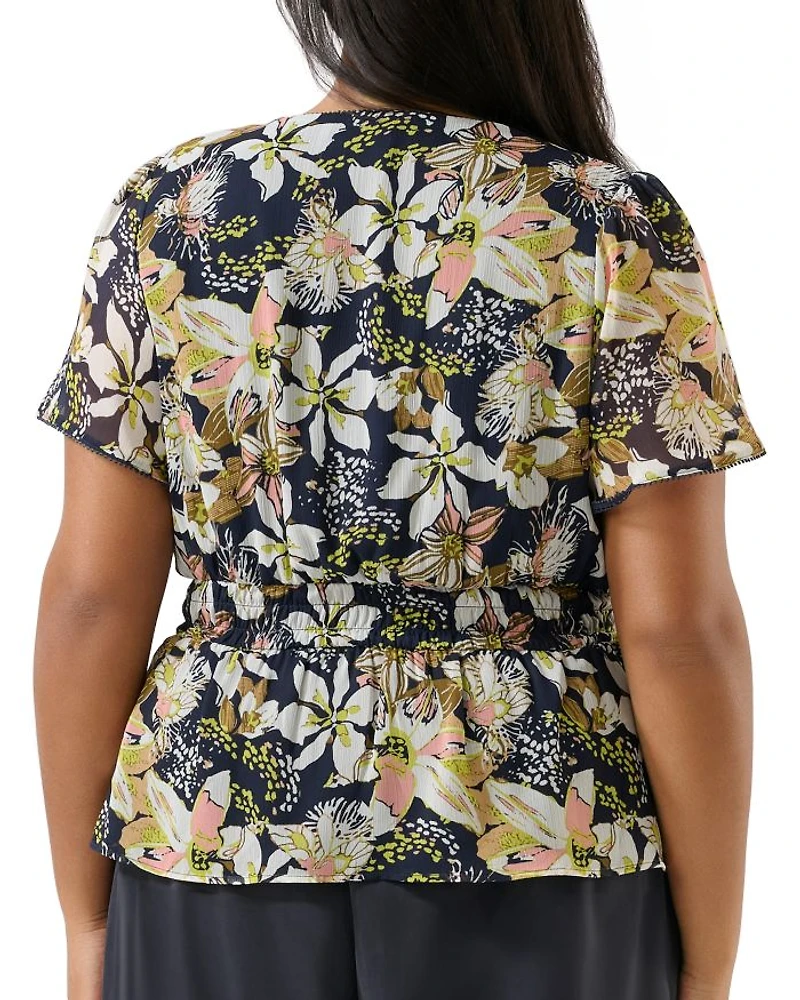 Plus Wilsons Prom Floral Blouse