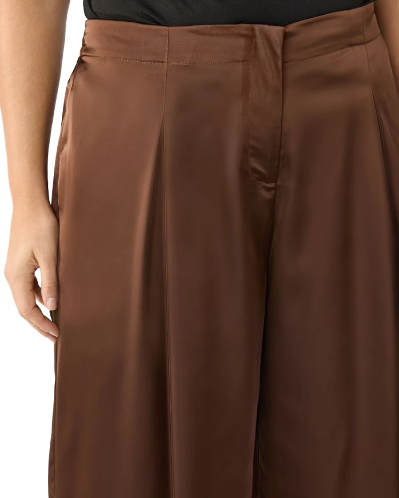 Plus Rakis Satin Wide Leg Pants