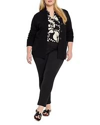 Plus Evening Petal Long Sleeve Blouse