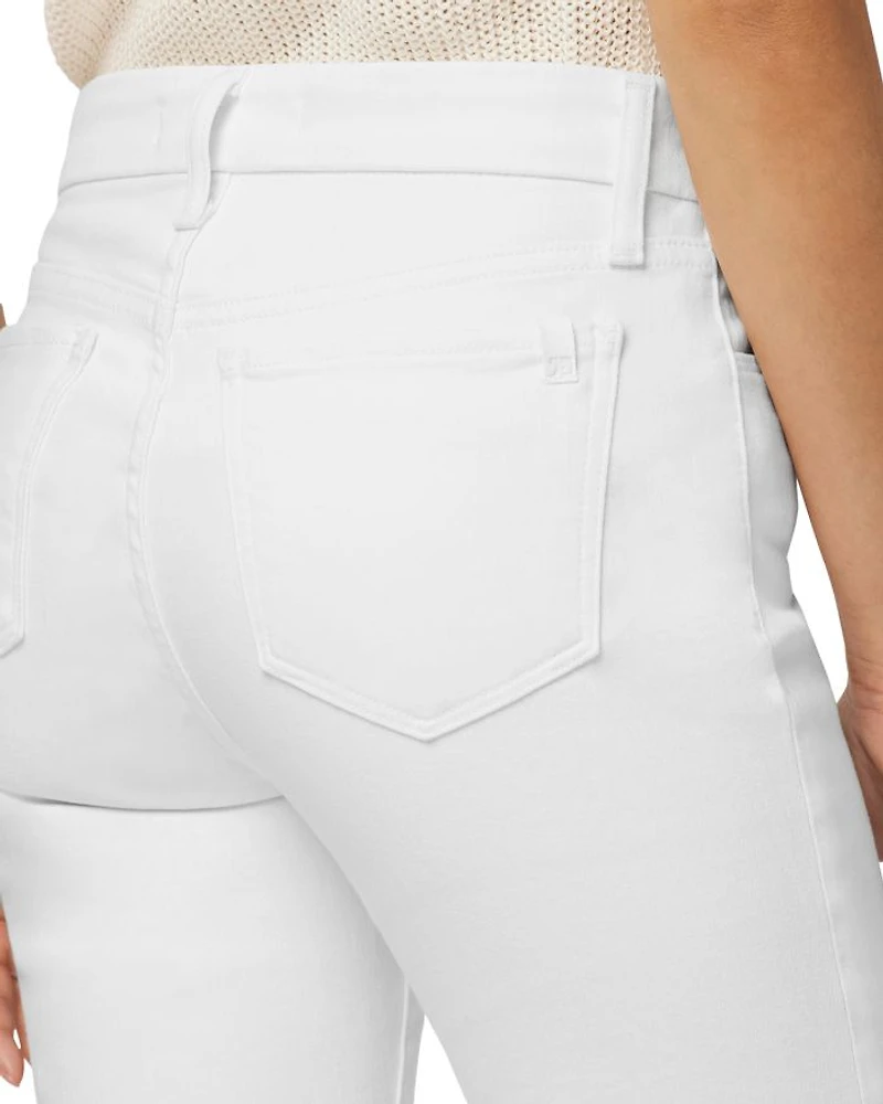 The Provocateur Petite Mid Rise Bootcut Jeans White