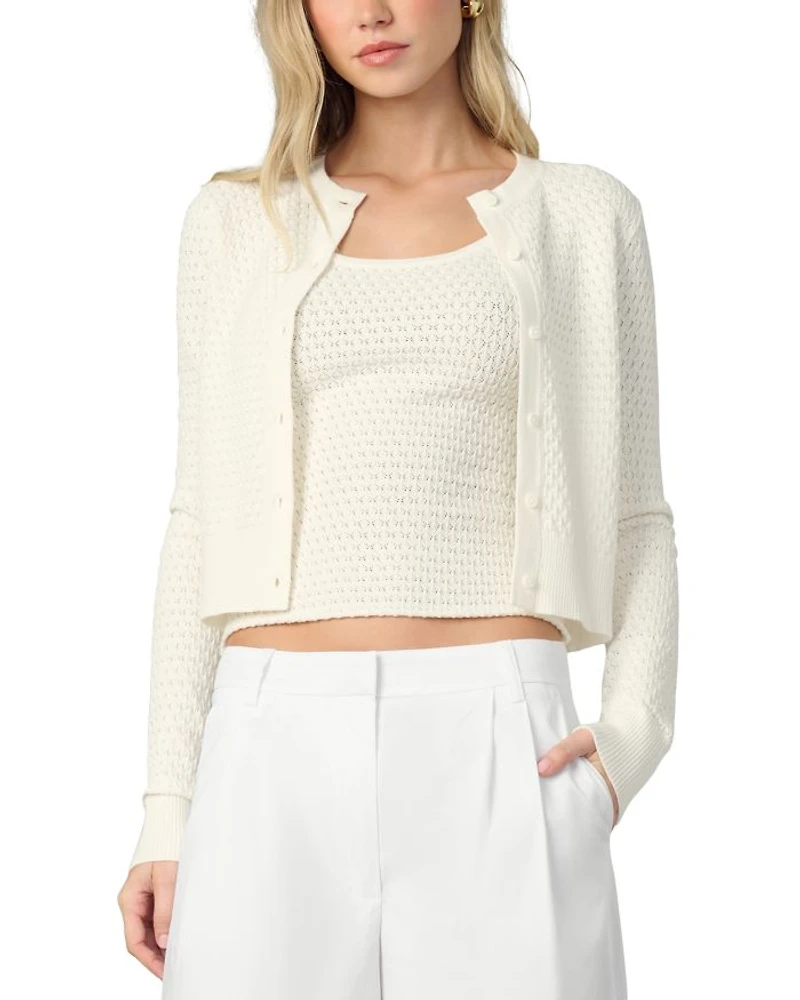 The Pointelle Dani Cardigan