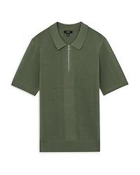 Bart Textured Half Zip Polo Shirt