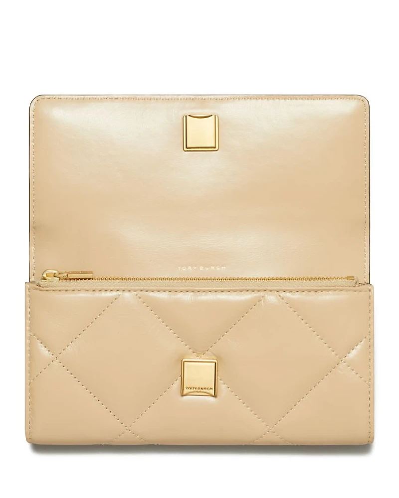 Kira Diamond Quilt Flap Wallet