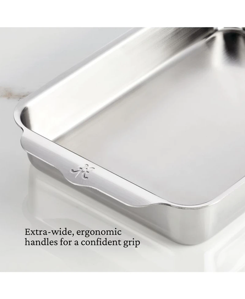 OvenBond® 9" x 13" Rectangular Tri-ply Clad Stainless Steel Baking Pan, Large