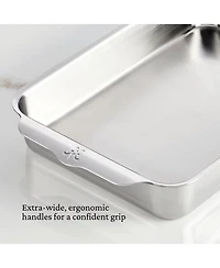 OvenBond® 9" x 13" Rectangular Tri-ply Clad Stainless Steel Baking Pan, Large