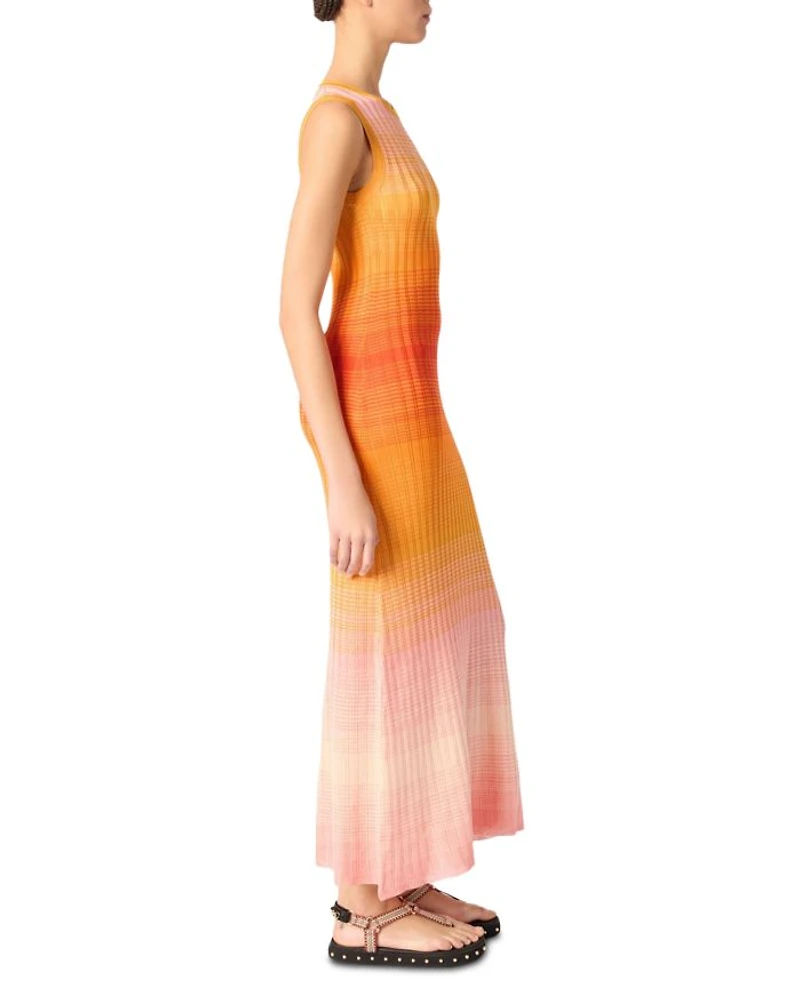 Tie Dyed Knit Maxi Dress