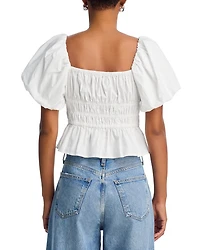 Smocked Cropped Top - Exclusive