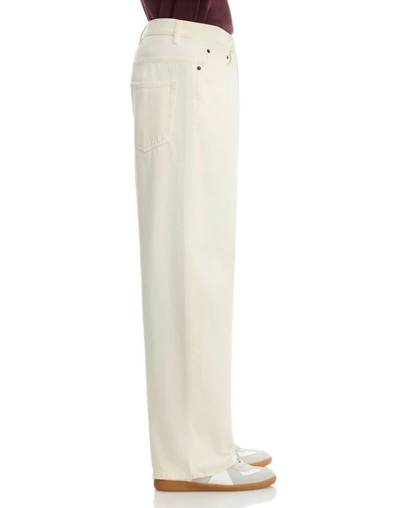 Baggy Fit Jeans Off White Grind