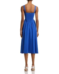 Tie Front Midi Dress - Exclusive