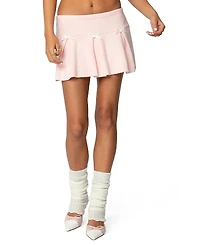 Edikted Easter Pleated Knit Mini Skirt