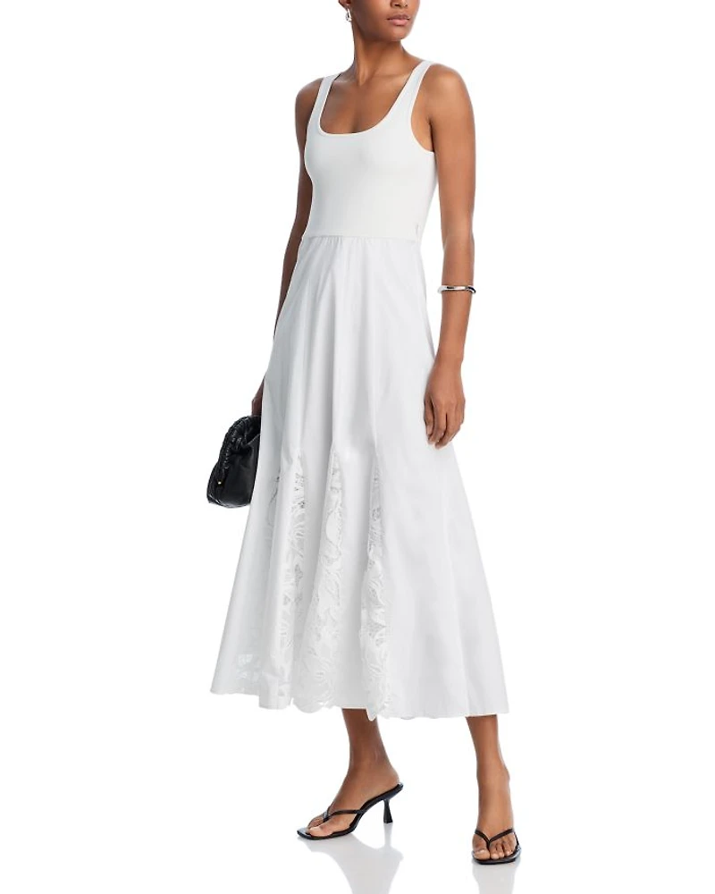 Maeleyse Mixed Media Lace Dress