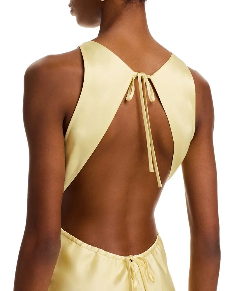 Lina Yellow Midi Dress