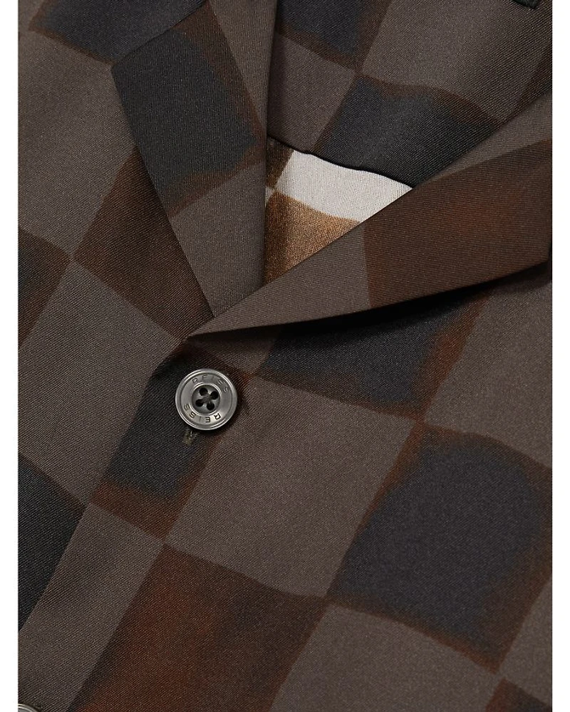 Reny Checkered Cuban Print Shirt